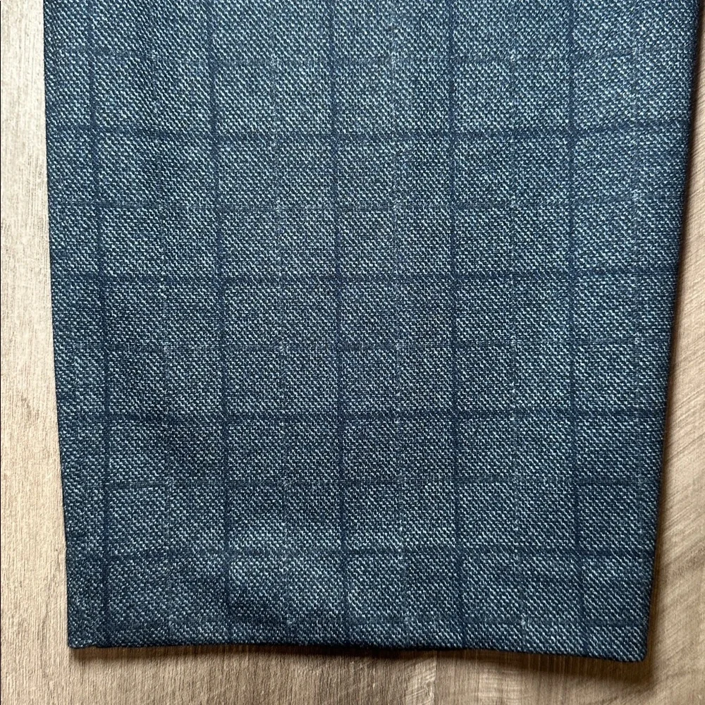 Liverpool Los Angeles Navy Windowpane Trouser Pants (NWOT) - 34x32